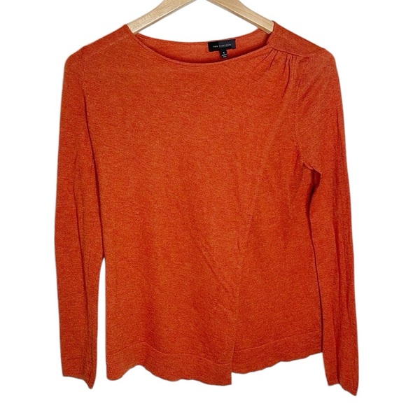The Limited Crewneck Thin Knit Orange Layered Sweater Size S - Picture 1 of 10
